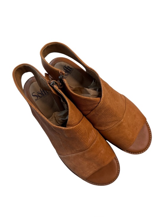 Sofft Shoes - Sofft Natalia SF0041900 Women 8.5 Luggage Leather Slip-On Open Toe Sandals
